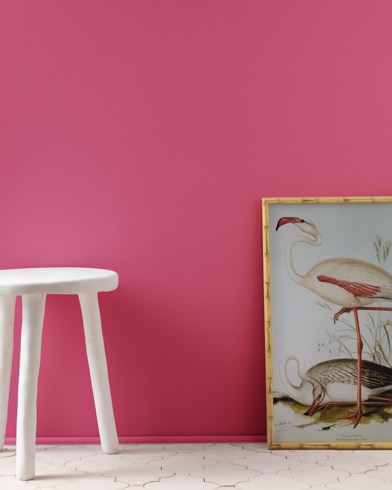 Painted wall with Royal Fuchsia 2078-30