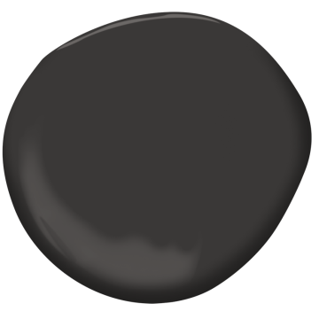 Benjamin Moore 2128-10 Black Beauty paint swatch